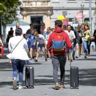 Turistas en Valladolid, en una imagen de archivo.