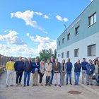 Los miembros de la Corporación Municipal, el alcalde del municipio en la Potabilizadora de Laguna de Duero