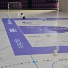 Goteras en el Polideportivo Pisuerga en vísperas de los Globetrotters en mayo.