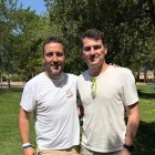 Iker Casillas con el concejal de Deportes de Medina de Rioseco