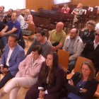 En primer término, la familia Morchón Vaquero, en una imagen del juicio que se está celebrando en la Audiencia de Valladolid.