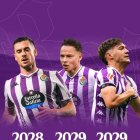 Fotomontaje de los tres jugadores renovados.