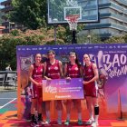 Las chicas del 3G Valladolid 3x3 en Bilbao.