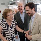 Pilar, Jesús Julio Carnero y Rodrigo Nieto durante la inauguración de la ampliación del centro de vida activa de Arca Real