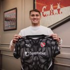 Lucas Lavagnino, en su presentación con Independiente.