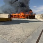 Incendio en el Castillo de Íscar (Valladolid).