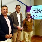 El presidente de la Diputación de Valladolid, Conrado Íscar, en la presentación del balance del primer semestre de 2026 a la atención a domicilio