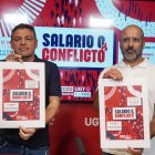 Secretario de acción sindical y coordinación sectorial de UGT FICA Castilla y León y secretario general de Industria de CCOO Valladolid, anuncian las movilizaciones por el sector del metal