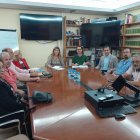 Reunión de Raquel Alonso y Fernando Esteban con los alcaldes del Valle del Cuco
