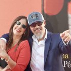 Dolores Redondo y el escritor César Pérez Gellida en la presentación de ‘La piel de una gota'