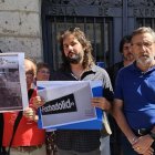 El portavoz del Grupo Socialista, Fernando Ferreira, en la denuncia por la cancelación de la exposición