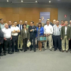 El delegado territorial, Pablo Trillo, despide a los alcaldes de la provincia de Valladolid que no optan a la reelección el 24 de mayo.-E.M.