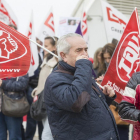 Trabajadores del sector se manifiestan en defensa del convenio hace tres semanas en Valladolid.-ICAL