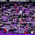 Afición del Real Valladolid en el partido ante el Valencia. / RV / A. PUENTE