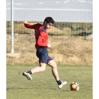 El futbolista del Huesca Gonzalo Melero, en un entrenamiento-ÁNGEL DE CASTRO