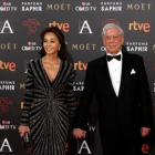Isabel Preysler y Mario Vargas Llosa, en la entrega de los Premios Goya 2016.-JUAN MANUEL PRATS