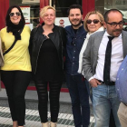 Eder García, en el centro con camisa oscura, junto a otros líderes socialistas como Luis Rey o Virgina Barcones.-HDS