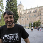 El actor Carmelo Gómez participa en el coloquio 'Cine negro, actor en blanco' dentro del XII Congreso de Novela y Cine Negro que se desarrolla en la Universidad de Salamanca.-ICAL