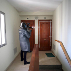 Vivienda en el 5ºA del número 2 de la calle Oración, en Valladolid capital, donde la pareja falleció por heridas de arma blanca tras una pelea en un piso de Valladolid-ICAL