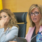 Alicia García, en una imagen de archivo durante una comparecencia en las Cortes.-E. M.