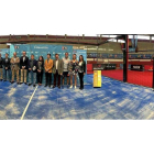 Imagen ayer de la presentación del Challenger de Arroyo con las distintas autoridades en la plaza de toros cubierta de la localidad  vallisoletana.-G. VELASCO