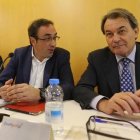 Reunión del comité ejecutivo nacional de CDC, presidido por Artur Mas, este lunes.-DANNY CAMINAL