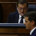 Albert Rivera y Mariano Rajoy, en el Congreso-/ FOTO: AGUSTIN CATALAN