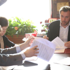 El alcalde de Valladolid, Óscar Puente, firma un préstamo de 15 millones de euros para la financiación de inversiones correspondientes al año 2015 con las entidades financieras BBVA y Liberbank-Ical