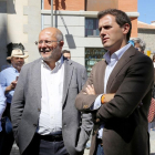 El presidente de Ciudadanos, Albert Rivera, visita Ávila. Junto a él, el candidato a la Presidencia de la Junta de Castilla y León, Francisco Igea-ICAL