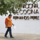 El popular cocinero Alberto Chicote, el día de la grabación en la Escuela Internacional de Cocina Fernando Pérez-M. A. SANTOS