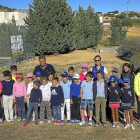 Todos los participantes en la primera edición de la liguilla benjamín posan en las instalaciones de Sotoverde.-BALCAZA
