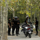 La Policía patrullaba en uno de los parques del distrito de Ciudad Lineal, en Madrid-