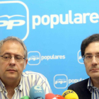 El presidente del Grupo Popular, Antonio Bermejo y el portavoz, Jesús Enríquez, informan de su encuentro con el alcalde-ICAL