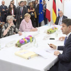 Reunión de los líderes europeos en el G20.-