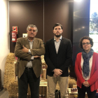 Joaquín Lorenzo, de Calidad Pascual, David González, del ITCL, y Yolanda Núñez, del Centro Tecnológico de Miranda de Ebro.-ECB
