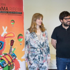 La directora general de Políticas Culturales, Mar Sancho, junto al coordinador de Producción de Sonorama, Juan Carlos de la Fuente, presentan el festival Sonorama 2018.-ICAL