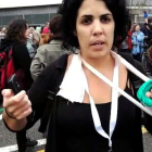 Marta Torrecilla agredida en el Instito Pau Claris.-EL PERIÓDICO