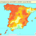 Imagen de la Península y sus temperaturas.-EUROPA PRESS