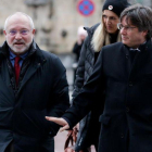Puigdemont entrando a los juzgados de Bruselas.-STEPHANIE LECOCQ (EFE)