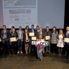 Los premiados en las cuatro categorías  de la Segunda Edición de los Premios Iniciativas Empresariales de Valladolid.-J. M. LOSTAU