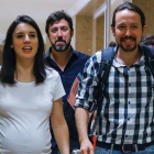 El líder de Unidas Podemos, Pablo Iglesias, y la portavoz Irene Montero, el pasado 5 de julio, en el Congreso.-EFE / EMILIO NARANJO