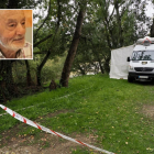 Policía Nacional en la zona del Camino del Cabildo, junto al río Pisuerga, donde han encontrado  en el río al anciano desaparecido desde el jueves. -PHOTOGENIC