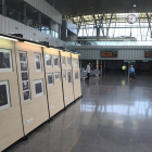 La estación de Adif de Burgos-Rosa de Lima acoge la presentación de la exposición ‘Caminos de Hierro’.-ICAL