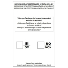 Papeleta del referéndum.-EL PERIÓDICO