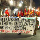 Imagen de archivo de una manifestación en Valladolid contra la posibilidad de que Villanubla acoja una sede de la OTAN. - ICAL