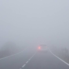 Niebla en la carretera de Matilla de los Caños a Salamanca-Ical