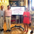 El alcalde de Valladolid, Óscar Puente, presenta el I Certamen Internacional de Relatos Cortos sobre Discapacidad.-Ical