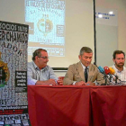 Narciso Prieto, José Miguel Prieto y Fernando Suárez, durante la presentación de la campaña.-EL SALVADOR