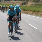 El pelotón, durante la octava etapa de la Vuelta.-EFE / JAVIER LIZÓN