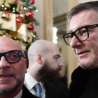 Los diseñadores italianos Domenico Dolce y Stefano Gabbana.-AFP